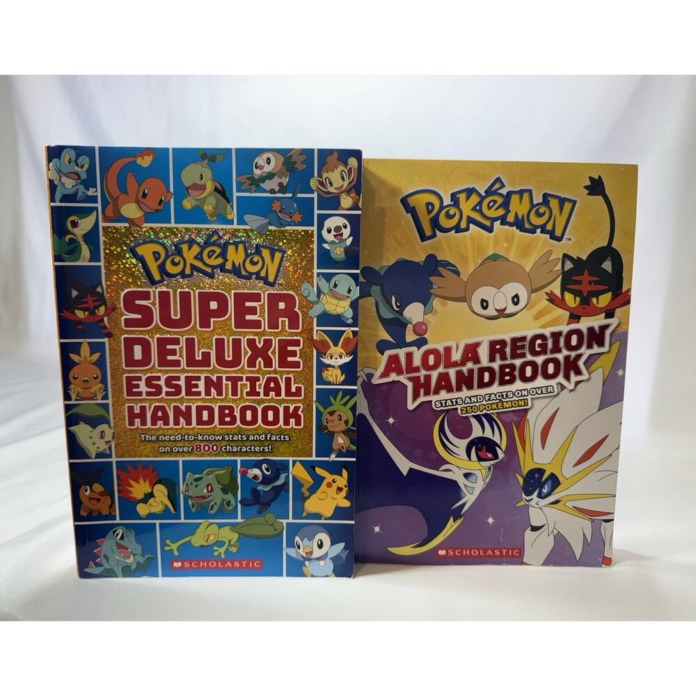 Pokemon: Super Deluxe & Extra Deluxe Essential Handbooks Scholastic Stats/Facts